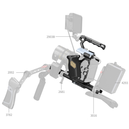 SmallRig 4575B - zaawansowany zestaw z klatką do Blackmagic Design Cinema 6K - przykład użycia